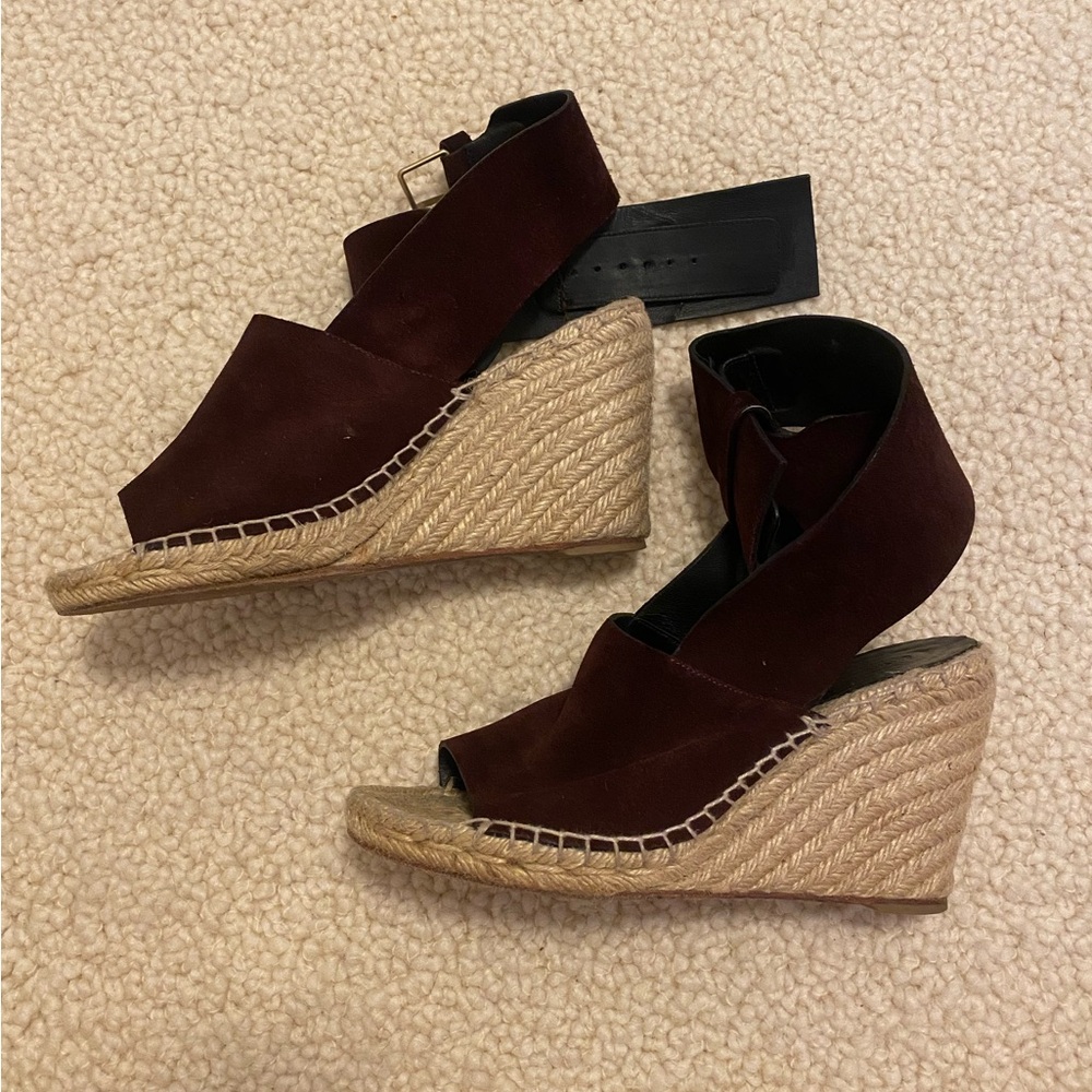 Old Celine Phoebe Philo brown suede espadrilles size 38